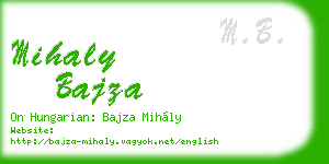mihaly bajza business card